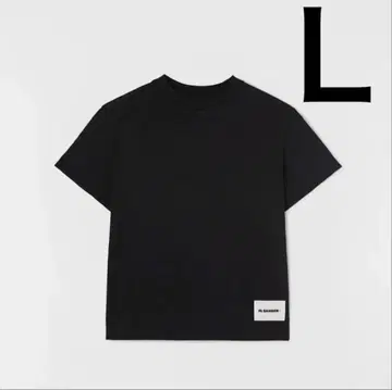질 샌더 3팩 티셔츠 쇼트 슬리브 블랙 1개