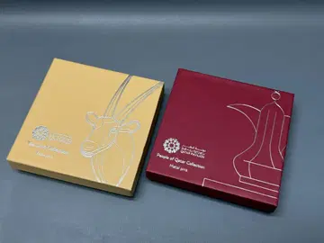 박람회 카타르관 핀 배지 세트 2종 세트