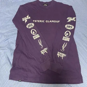 HYSTERIC GLAMOUR 퍼플 긴팔 티셔츠 S