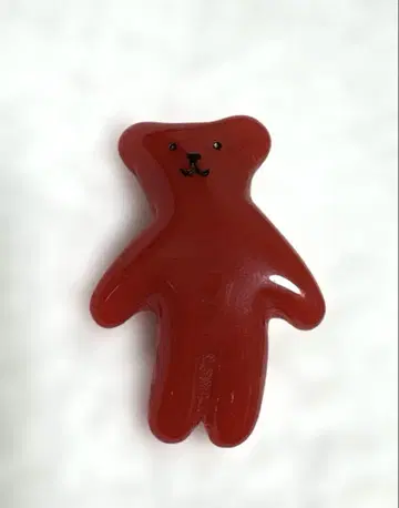 WEEKENDS 빨간 곰 머리핀