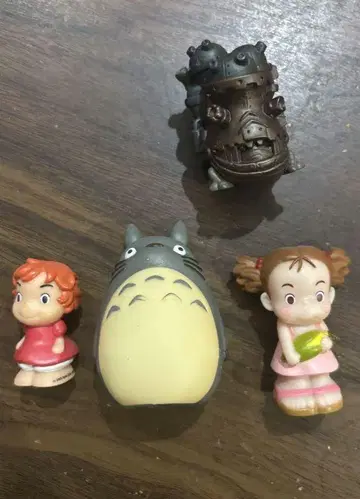 토토로 지브리 손가락 인형 초기 옥수수 메이 하울 포뇨 토토로 세트
