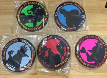 디즈니 빌런즈 러버 코스터 5개 세트 굿즈