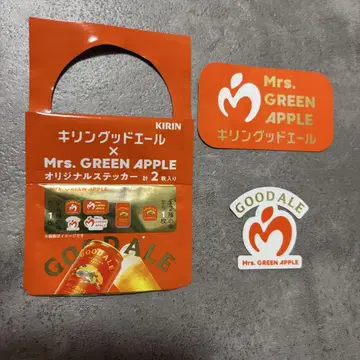 KIRIN 굿 에일 Mrs. GREEN APPLE 오리지널 스티커