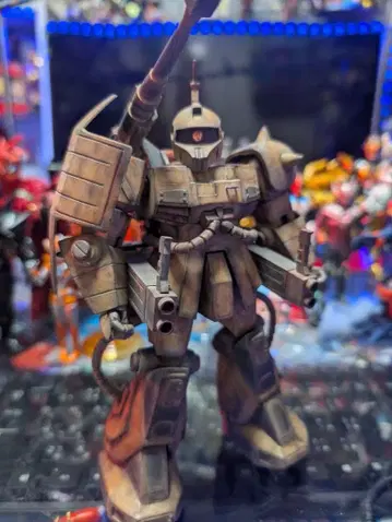 자쿠 캐논 구 키트 개조 전체 페인팅