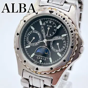레어 SEIKO 세이코 ALBA 알바 문페이즈 작동 succes
