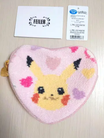 [ 초레어 ] FEILER 페이 하트형 파우치 피카츄
