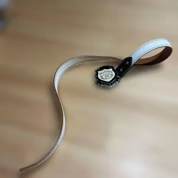 Jack Daniel's 가죽 벨트 화이트/브라운
