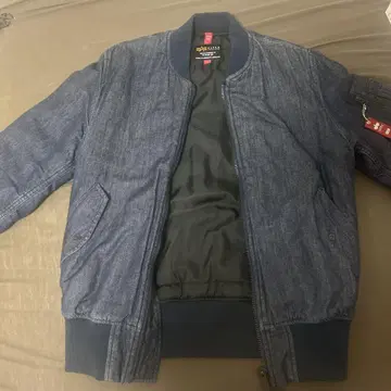 ALPHA INDUSTRIES 데님 MA-1 자켓 L 사이즈