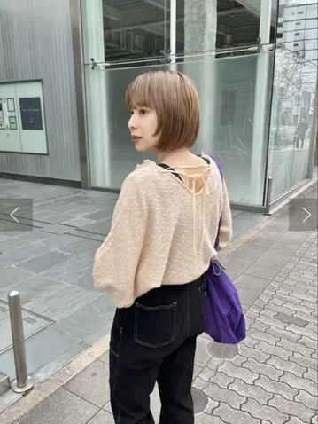 kastane 프린지 니트 볼레로 카스타네