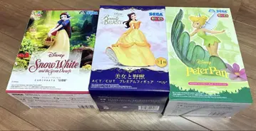 디즈니 피규어 3종 세트 (백설공주, 미녀와 야수, 피터팬)