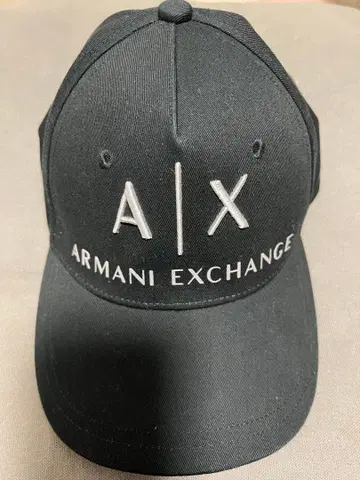 Armani Exchange 블랙 캡 A|X