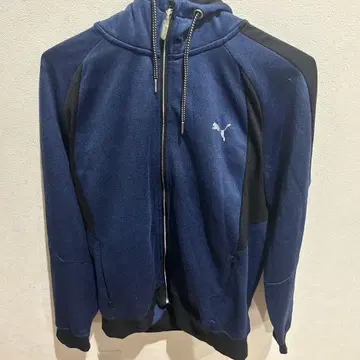 Puma 네이비 집업 후드티