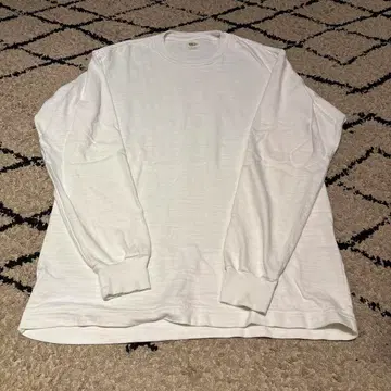 Ron Heaman 화이트 긴팔 티셔츠 M 사이즈