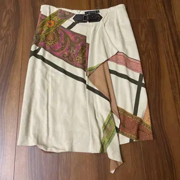 ETRO 에트로 랩 스커트 미사용품 44 사이즈