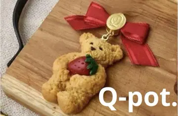 Q-pot. 테디베어 메이플 쿠키 x 스트로베리