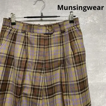 먼싱웨어 Munsingwear 울 체크 팬츠
