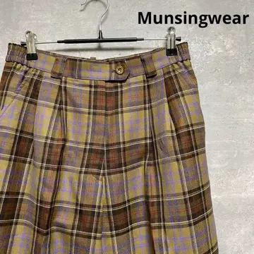 먼싱웨어 Munsingwear 울 체크 팬츠
