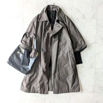 HACHE 아쉬 트렌치코트 하프 슬리브 카키 이탈리아제