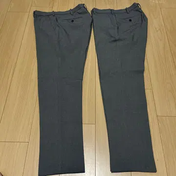 유니클로 감동 팬츠 2장 세트 W82 x L76 그레이