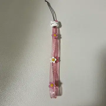헤이세이 레트로 산리오 헬로키티 플라워 핸드폰 스트랩 레어