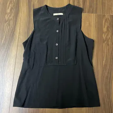 ETRO 에트로 실크 100% 슬리브리스 셔츠 블랙