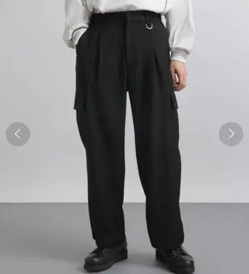 HARE 이지 카고 트라우저 팬츠 블랙 하레