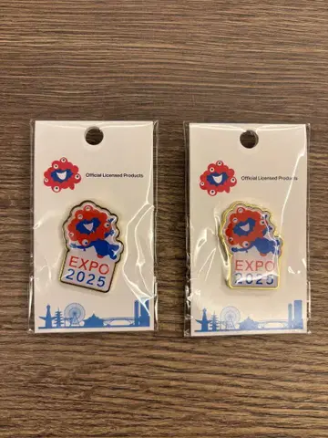 EXPO 2025 핀 배지 2개 세트