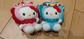 [레어 2000년] 산리오 헬로키티 시사 봉제 인형 오키나와 한정판
