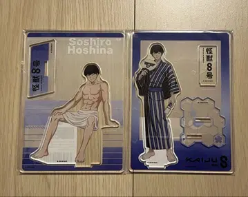 괴수 8호 극락탕 콜라보 호시나 소우시로 아크릴 스탠드 2종 세트