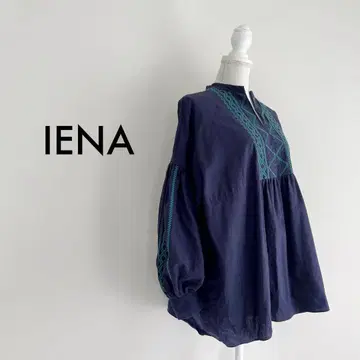 IENA 스키퍼 자수 블라우스