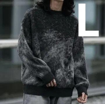 WYM MOHAIR BLEND JACQUARD SHAGGY KNIT