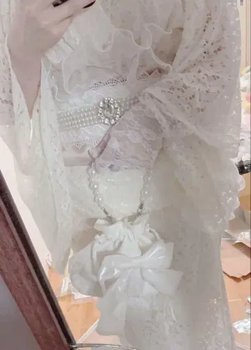 전체 레이스 레이스 유카타 오비 꽃무늬 레이스 유카타 세트