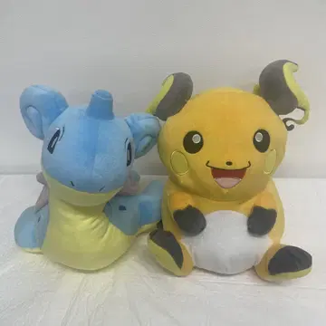 포켓몬스터 썬&문 메챠데카 봉제 인형 라이츄 라프라스