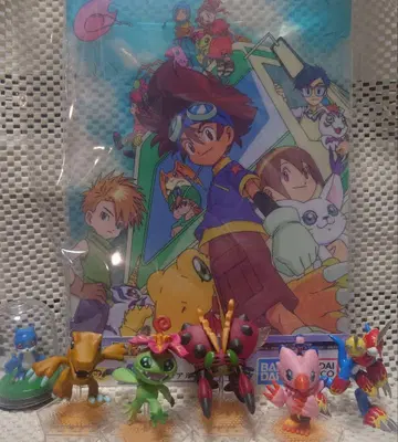 디지몬 미니 피규어 비주얼 스탠드 세트