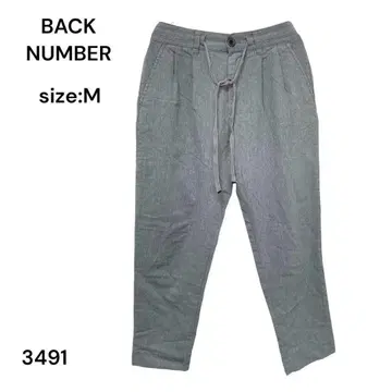BACK NUMBER 백넘버 팬츠 캐주얼 M 허리밴딩