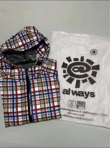always 체크 무늬 나일론 자켓 M