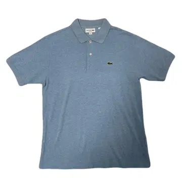 LACOSTE 클래식 핏 피케 셔츠 US M 라이트 블루