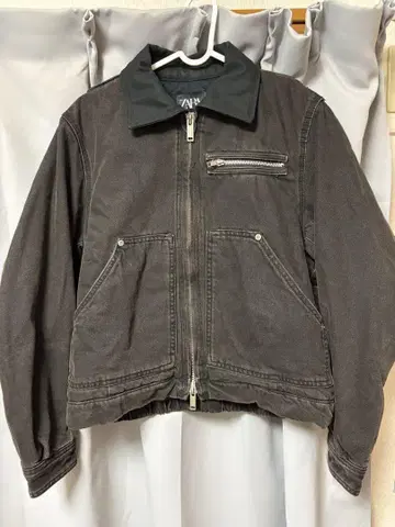 ZARA 대비 컬러 데님 자켓