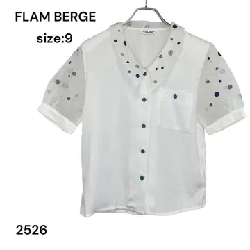 FLAM BERGE 플랑베르주 셔츠 상의 9 시스루 얇은 소재