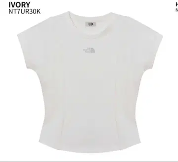 THE NORTH FACE 화이트 반팔 티셔츠 NT7UR30K
