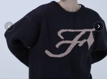 FCMM STAR 로고 니트 네이비
