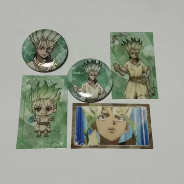 Dr.STONE GIGO 콜라보 이시가미 센쿠 캔뱃지 카드