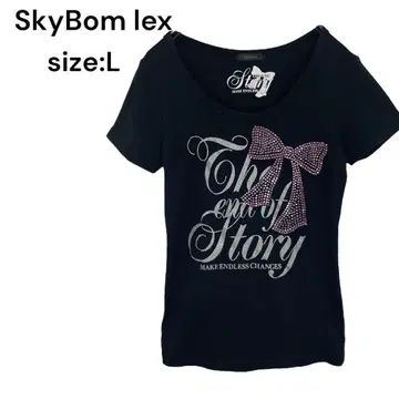 SkyBomlex 셔츠 상의 L 반팔 귀여운 세련된