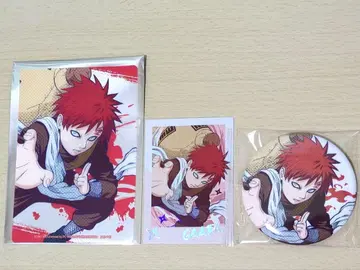 NARUTO 캔뱃지 클리어 카드 폴라로이드 가아라