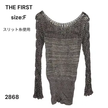 더 퍼스트 THE FIRST 셔츠 상의 신축 슬릿사 라메 F