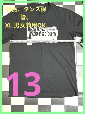 러브 포션 그래픽 티셔츠 블랙, 반팔, 티셔츠. LV.