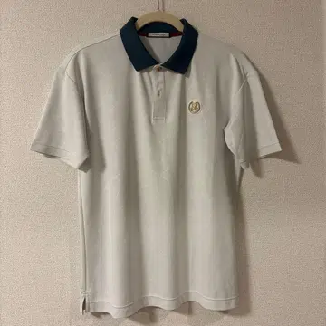 MARK & LONA 피케 셔츠 화이트/그린 사이즈 46