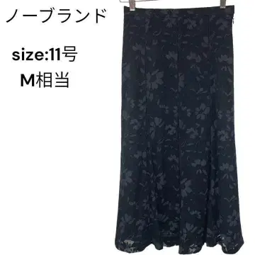 노브랜드 스커트 롱 11호 M 꽃무늬 세련된 고급 안감 있음