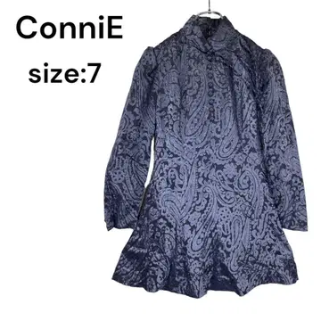 ConniE 셔츠 튜닉 긴팔 원피스 멋스러운 고급