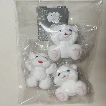 곰 대나무 플로키 피규어 3체 세트